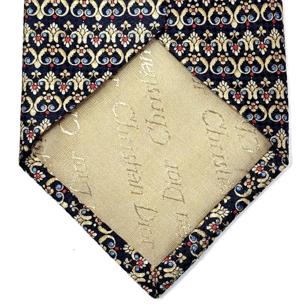 Christian Dior Abstract Pattern Tie - Picture 7 of 8